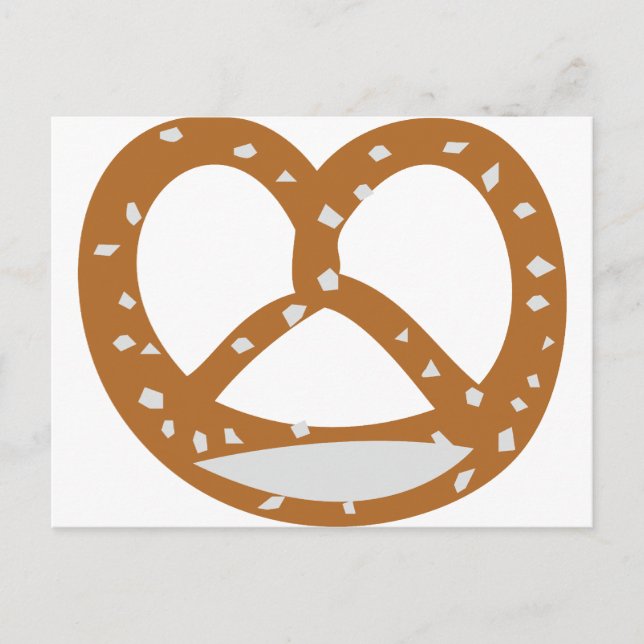 baker pretzel bakery logo symbol postcard (Front)
