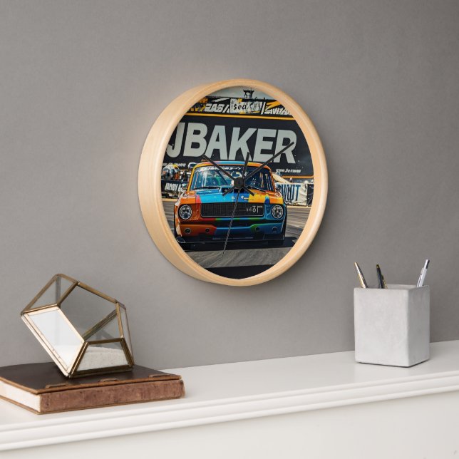 baker racing clock (Office)