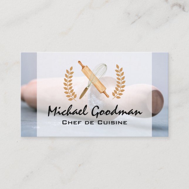 Baker | Restaurant Manager | Chef Business Card (Front)