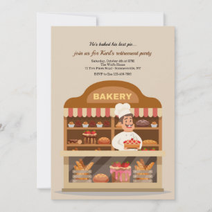 Baker Retirement Party Invitation
