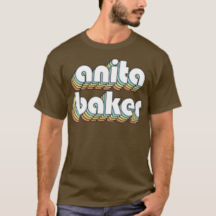 Baker Retro Rainbow Typography Faded Style T-Shirt