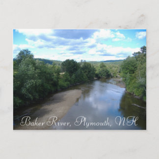 Baker River, Plymouth, NH Postcard