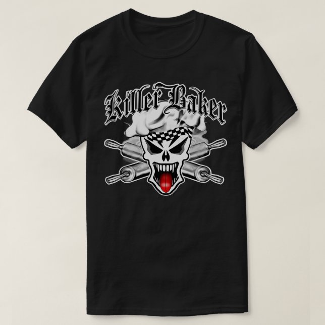 Baker Skull T-Shirt (Design Front)