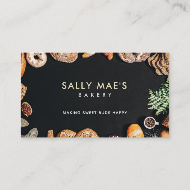 Baker Slogans Business Cards (Front)