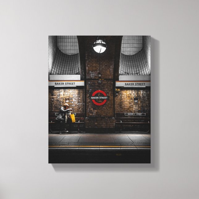 Baker Street Tube Station Canvas - London (Front)