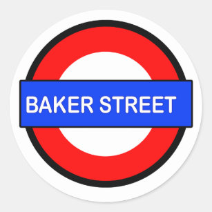 Baker Street Underground station Classic Round Sticker