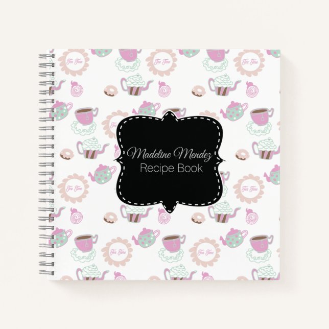 Baker Tea Time Doodles Desserts Recipe Cook Book (Front)