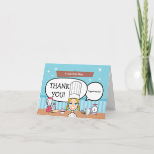 Baker Thank you Card