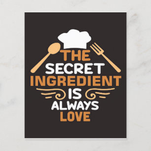 Baker The Secret Ingredient is Always Love Flyer