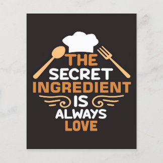 Baker The Secret Ingredient is Always Love Flyer