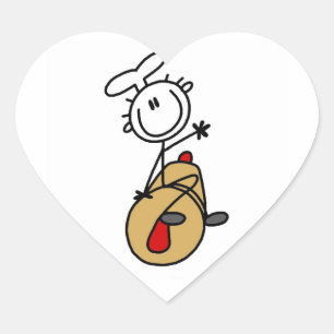 Baker With Rolling Pin Heart Sticker