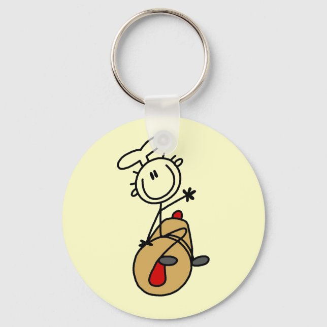 Baker With Rolling Pin Key Ring (Front)