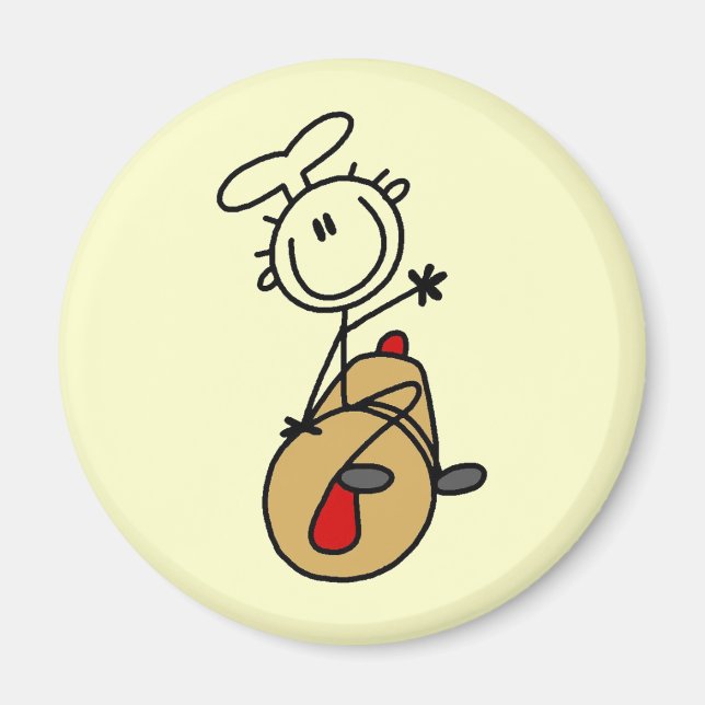Baker With Rolling Pin Magnet (Front)