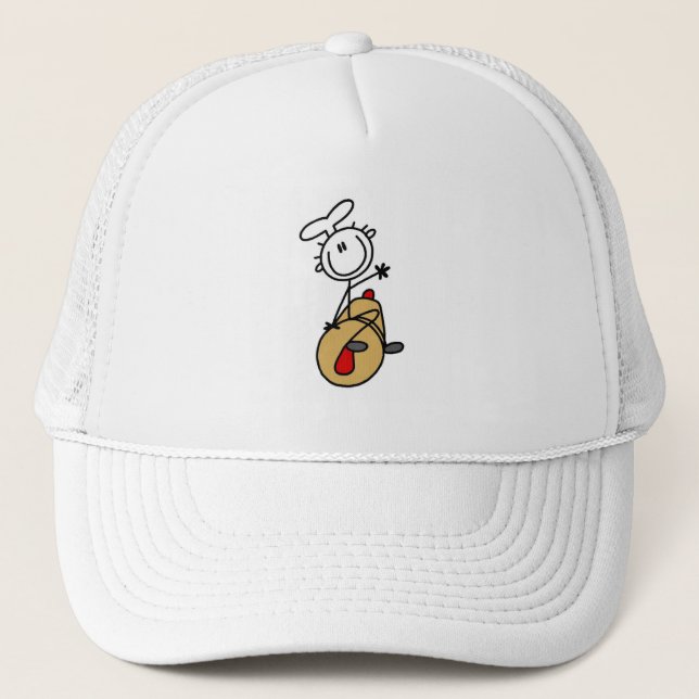 Baker With Rolling Pin Trucker Hat (Front)