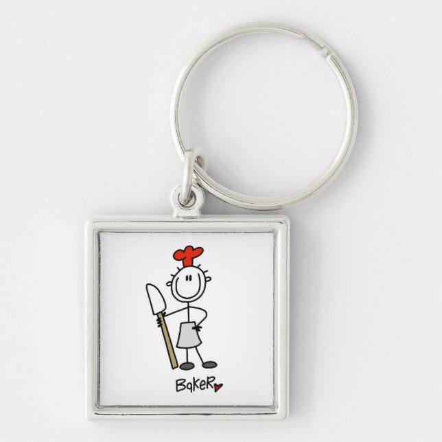 Baker With Scraper Key Ring (Front)