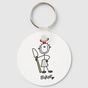 Baker With Scraper Key Ring