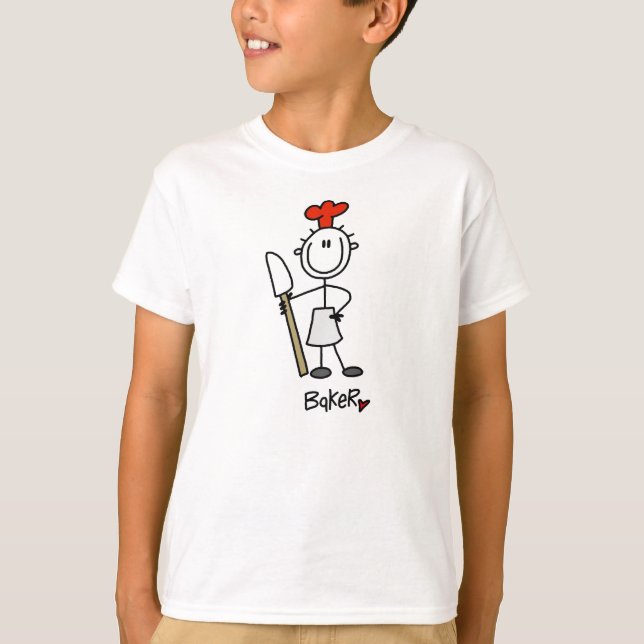 Baker With Scraper T-Shirt (Front)