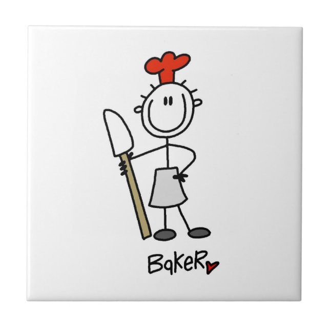 Baker With Scraper Tile (Front)
