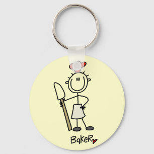 Baker with Scraper Tshirts and Gifts Key Ring