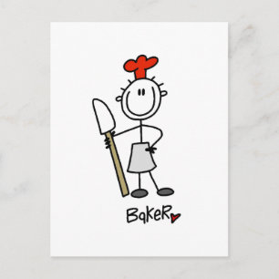 Baker with Scraper Tshirts and Gifts Postcard