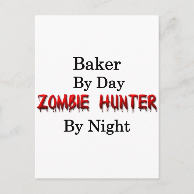 Baker/Zombie Hunter Postcard (Front)