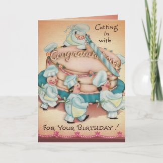 Bakers Cake Birthday Card
