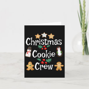 Bakers Christmas Cookie Crew Family Baking Team Ho Card
