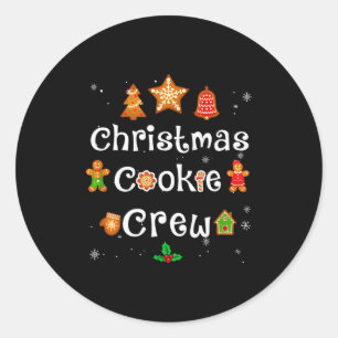 Bakers Christmas Cookie Crew Family Baking Team Ho Classic Round Sticker