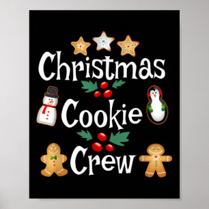 Bakers Christmas Cookie Crew Family Baking Team Ho Poster