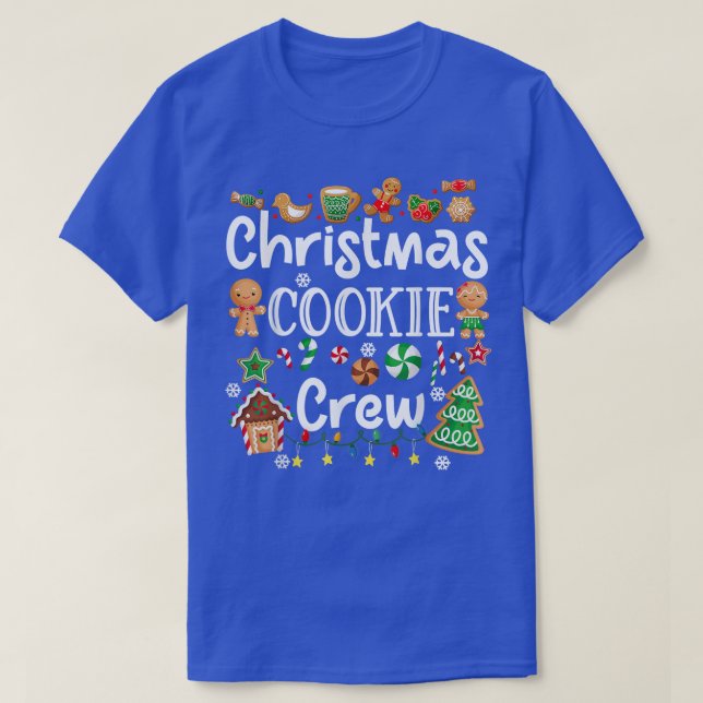 Bakers Christmas Cookie Crew Family Baking Team Ho T-Shirt (Design Front)