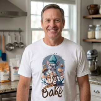 Bakers Gonna Bake Baking Master French bulldog T-Shirt