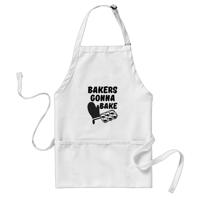 Bakers Gonna Bake funny apron (Front)