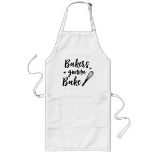 Bakers Gonna Bake Hearts Whisk Chef's Gift Long Apron