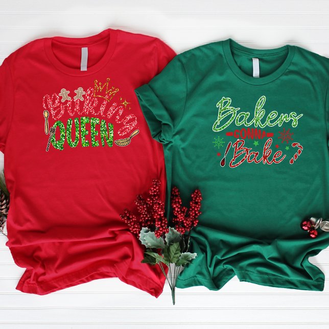 Bakers Gonna Bake Personalised Glitter Bling T-Shirt (Creator Uploaded)
