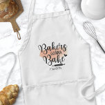 Bakers Gonna Bake Rolling Pin Quote Standard Apron<br><div class="desc">Bakers Gonna Bake Rolling Pin Quote Adult Apron. Cute chef apron with a funny cooking humour quote. Personalise this custom cook humour design with your own name or text.</div>