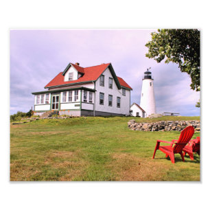 Bakers Island Lighthouse Massachusetts Photo Print