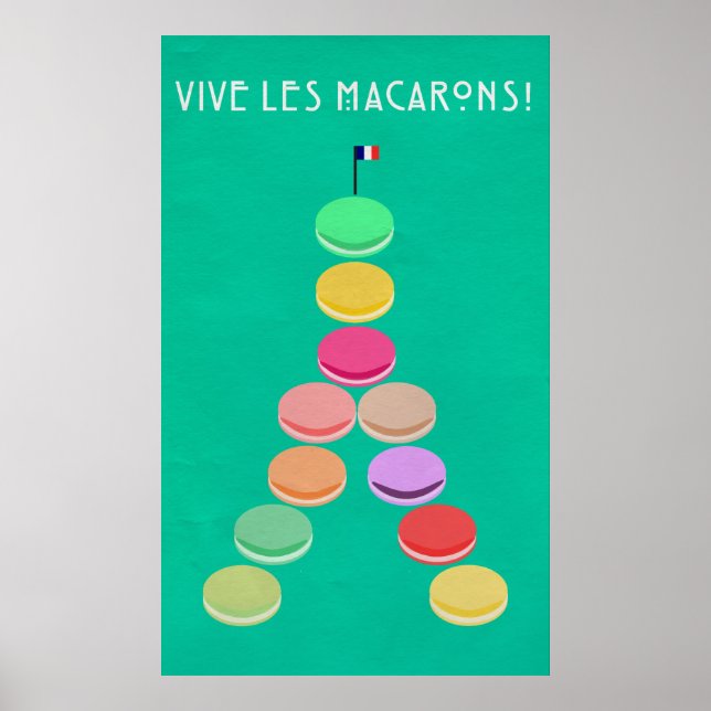 Baker's Joy Collection: Macaron Eiffel Tower Poster (Front)