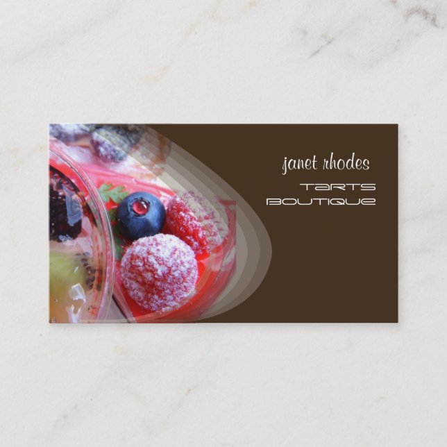 Bakers, pastry shops business cards template (Front)