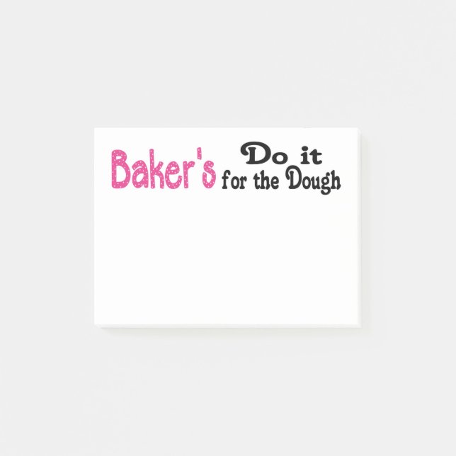 Bakers Post its Post-it Notes (Front)