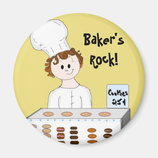 Bakers Rock Magnet (Front)