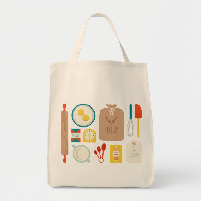 Baker's Supplies Tote Bag (Front)