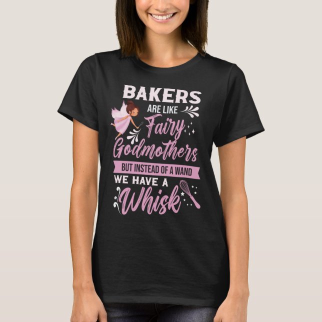 bakers sweet tooth muffin Fairy cookie baking T-Shirt (Front)