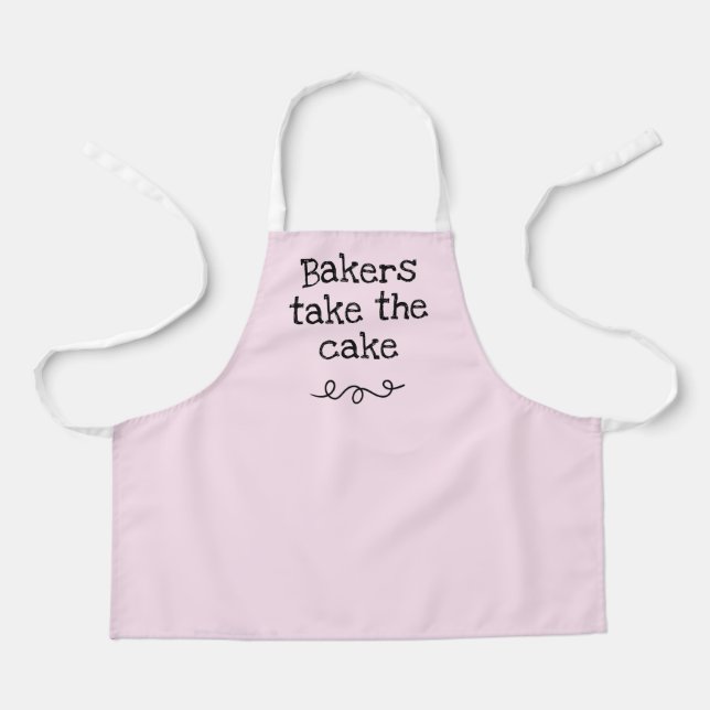 Bakers Take the Cake Funny Kids' Apron (Front)