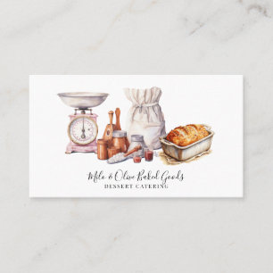 Baker's Tools Bakery Pastry Chef  Business Card