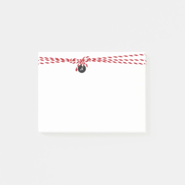 Bakers twine Christmas note pad (Front)