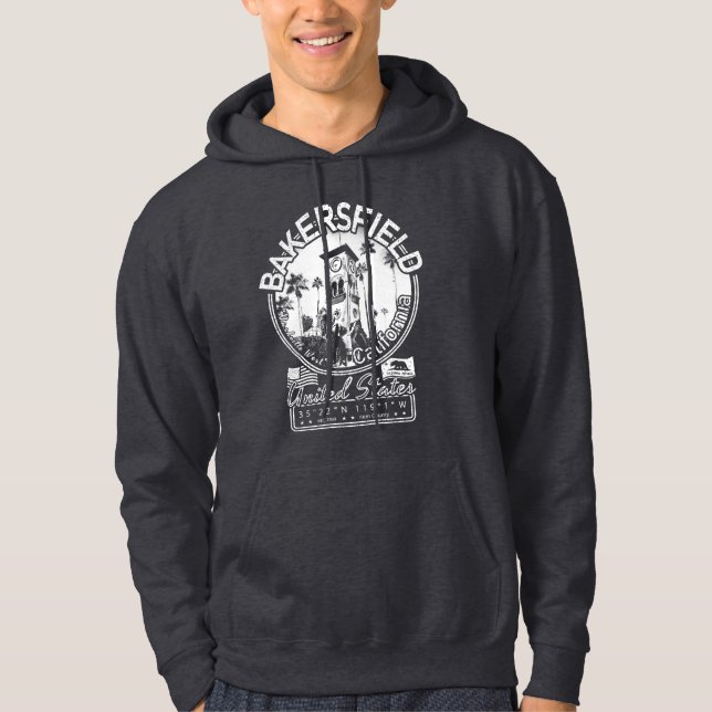 BAKERSFIELD CALIFORNIA BEALE MEMORIAL CLOCK TOWER HOODIE (Front)