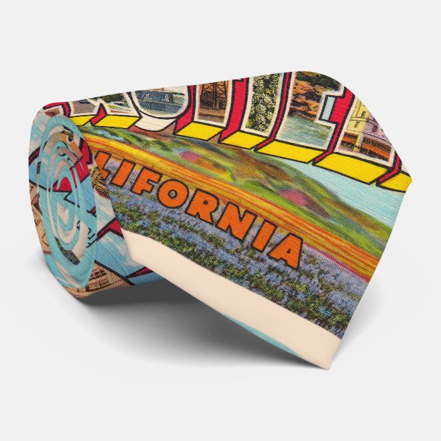 Bakersfield California CA Large Letter Postcard Tie (Rolled)