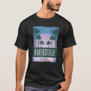 Bakersfield California CA Vintage Vaporwave Retro  T-Shirt