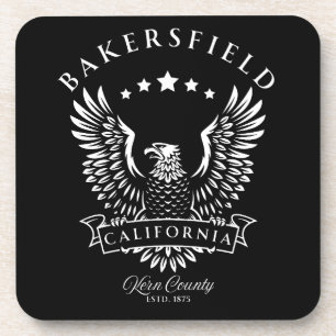 Bakersfield Kern County California Vintage Eagle Coaster