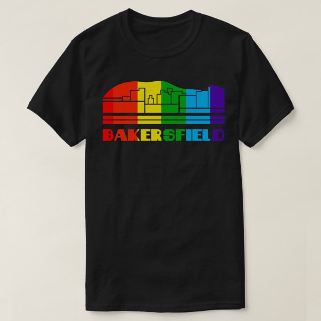 Bakersfield Pride  Bakersfield LGBT Gift LGBTQ Sup T-Shirt (Design Front)